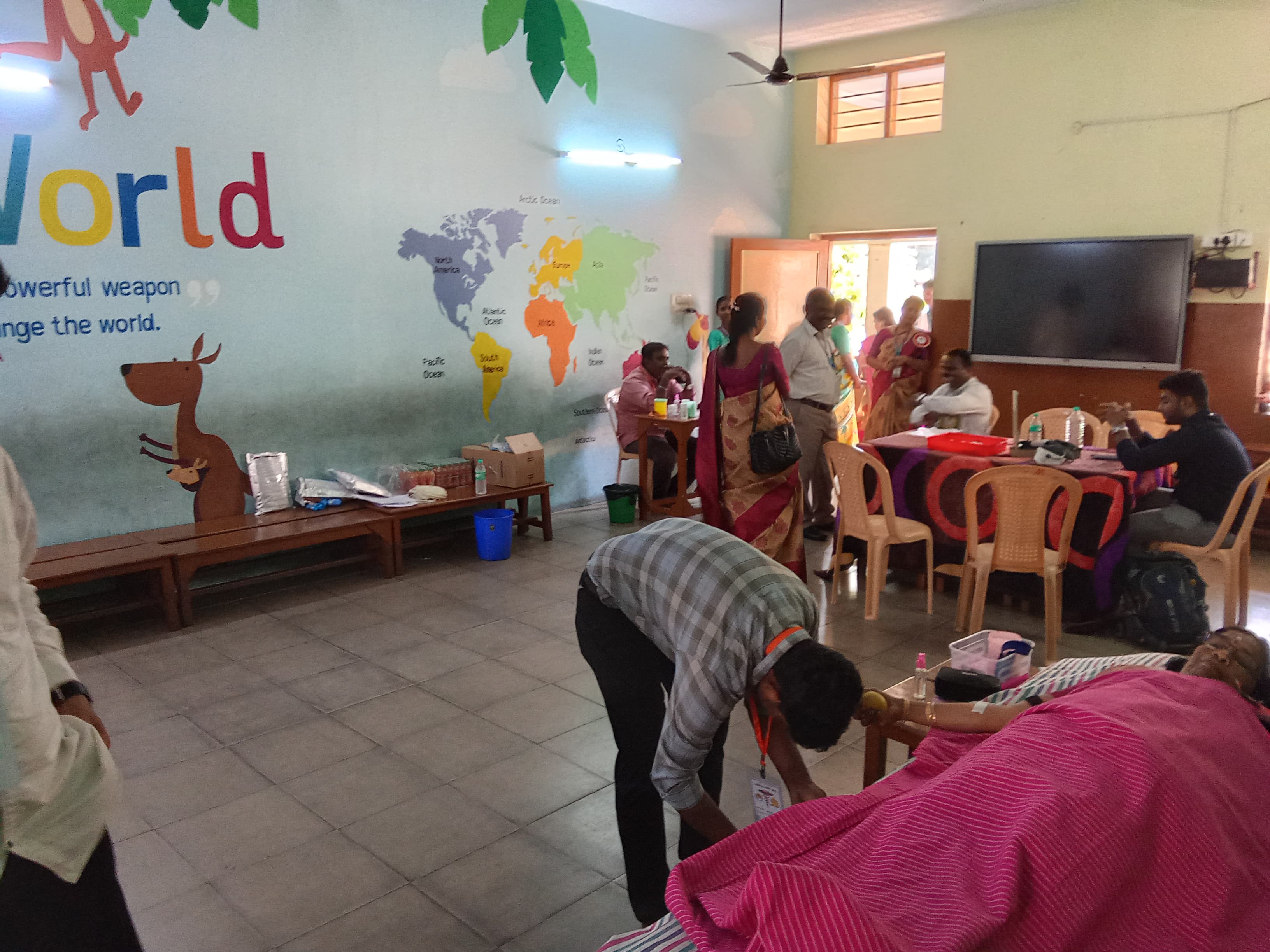 Blood Donation Camp in Chennai Organised by Annai Tersa Blood Blank